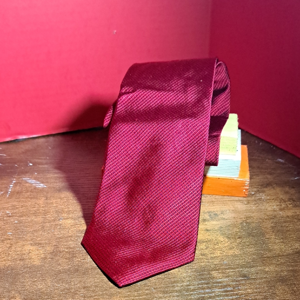 Pierre Cardin Rich Burgundy Tie